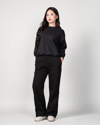 Quần Nỉ Nữ Dáng Rộng Vải Nỉ Bông