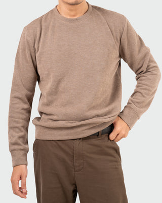 Áo sweatshirt vải CVC mặt mịn Peach-touch