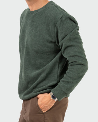 Áo sweatshirt vải CVC mặt mịn Peach-touch