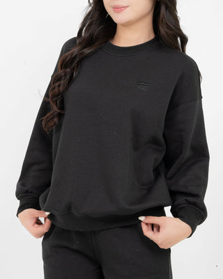 Set Áo Nỉ Nữ Dáng Rộng + Quần Short Nỉ Nữ