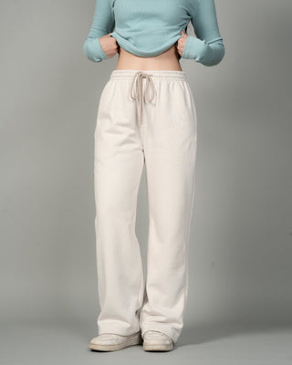 Quần Nỉ Nữ Dáng Rộng Vải Nỉ Bông