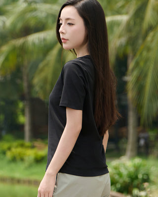 Áo Thun Nữ Co Giãn Dáng Regular