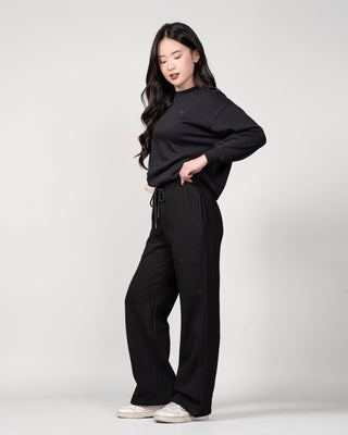 Quần Nỉ Nữ Dáng Rộng Vải Nỉ Bông