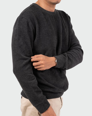 Áo sweatshirt vải CVC mặt mịn Peach-touch