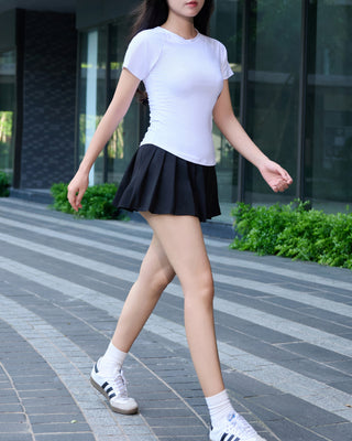 Chân Váy Nữ Xếp Ly Co Giãn