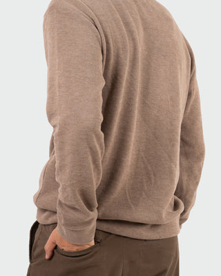 Áo sweatshirt vải CVC mặt mịn Peach-touch