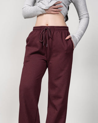 Quần Nỉ Nữ Dáng Rộng Vải Nỉ Bông