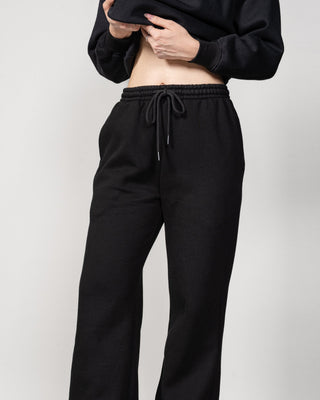 Quần Nỉ Nữ Dáng Rộng Vải Nỉ Bông