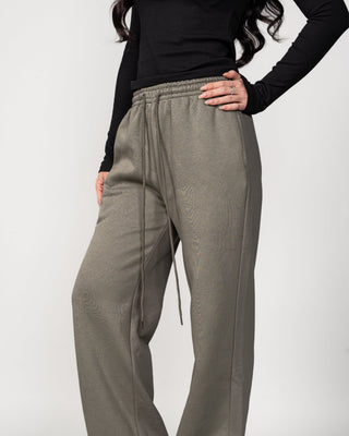 Quần Nỉ Nữ Dáng Rộng Vải Nỉ Bông