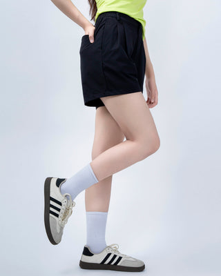 Quần Short Nữ Xếp Ly Co Giãn