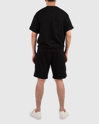 Áo Nỉ Nam Ngắn Tay Dáng Semi-Wide