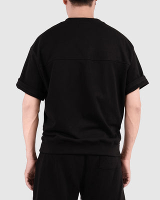 Set Áo Nỉ Nam Ngắn Tay + Quần Short Nỉ Nam