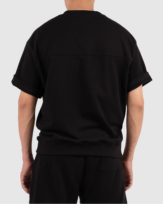 Áo Nỉ Nam Ngắn Tay Dáng Semi-Wide