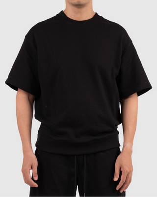 Áo Nỉ Nam Ngắn Tay Dáng Semi-Wide