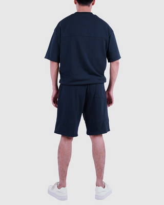 Áo Nỉ Nam Ngắn Tay Dáng Semi-Wide