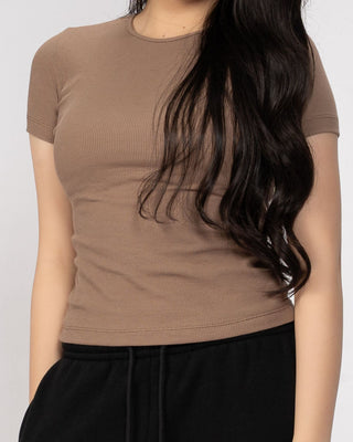 Áo Thun Tăm Nữ Rib Knit