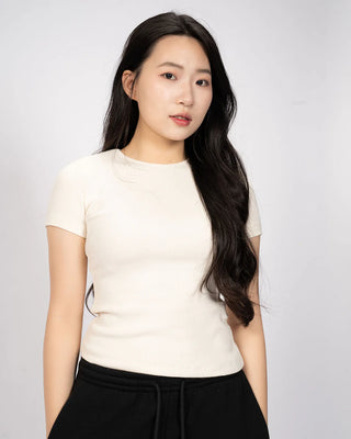 Áo Thun Tăm Nữ Rib Knit