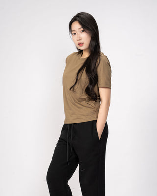 Áo Thun Nữ Co Giãn Dáng Regular