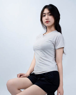 Áo Thun Nữ Vạt Bầu Siêu Co Giãn