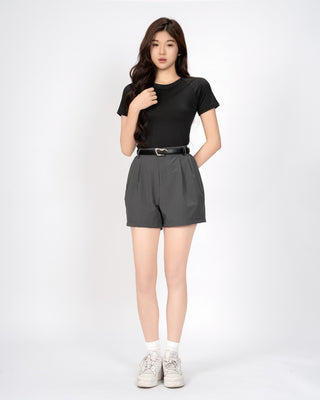 Quần Short Nữ Xếp Ly Co Giãn