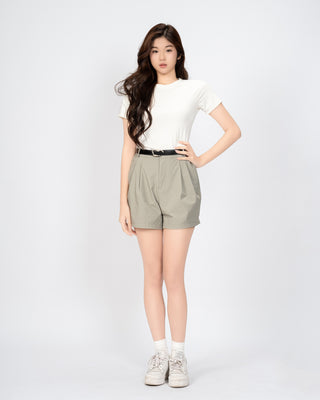 Quần Short Nữ Xếp Ly Co Giãn