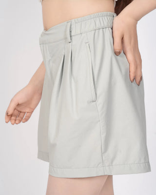 Quần Short Nữ Xếp Ly Co Giãn