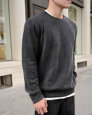 Áo sweatshirt vải CVC mặt mịn Peach-touch