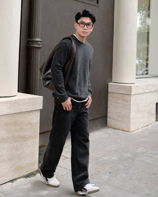 Áo sweatshirt vải CVC mặt mịn Peach-touch