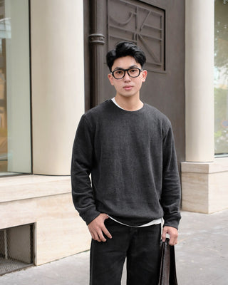 Áo sweatshirt vải CVC mặt mịn Peach-touch