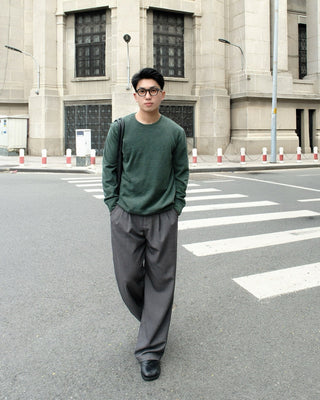 Áo sweatshirt vải CVC mặt mịn Peach-touch