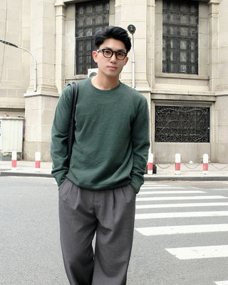 Áo sweatshirt vải CVC mặt mịn Peach-touch