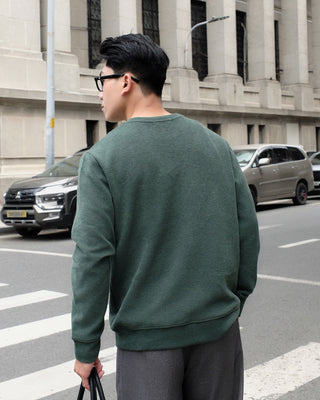 Áo sweatshirt vải CVC mặt mịn Peach-touch