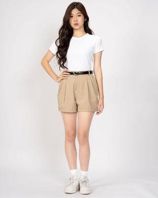 Quần Short Nữ Xếp Ly Co Giãn