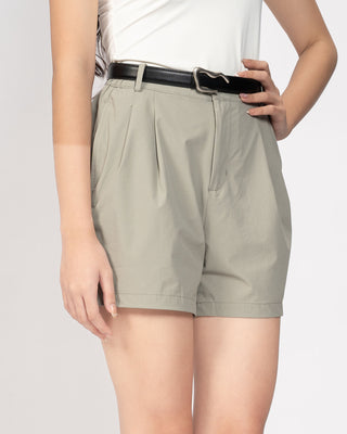 Quần Short Nữ Xếp Ly Co Giãn
