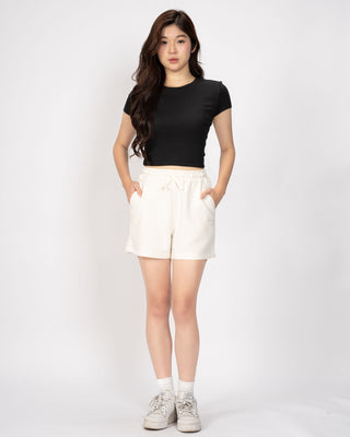 Quần Short Nỉ Nữ Vải Modal Interlock