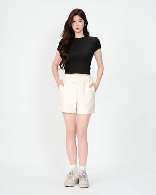 Quần Short Nỉ Nữ Vải Modal Interlock