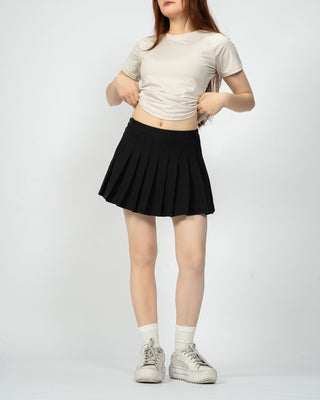 Chân Váy Nữ Xếp Ly Co Giãn