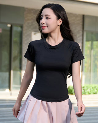 Áo Thun Nữ Vạt Bầu Siêu Co Giãn