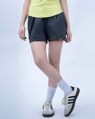 Quần Short Nữ Xếp Ly Co Giãn