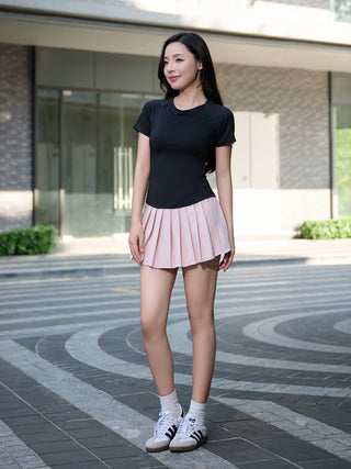 Chân Váy Xếp Ly Co Giãn